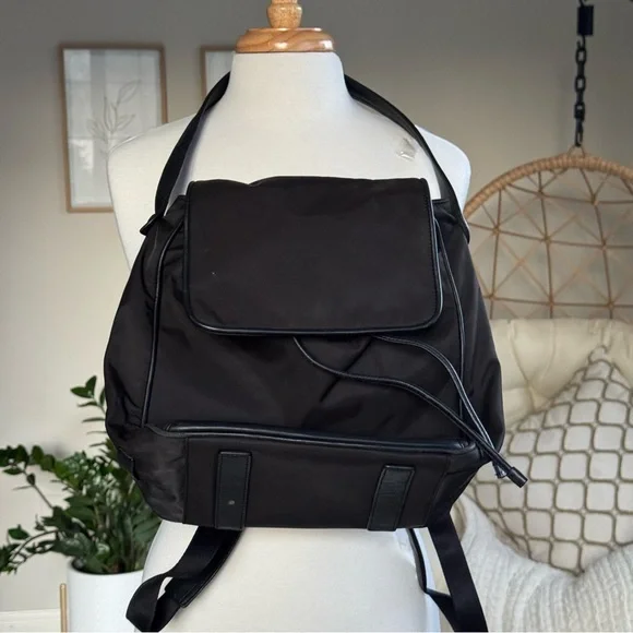 Cole Haan ZeroGrand Nylon & Leather Backpack – Black - Picture 2 of 8